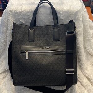 Michael Kors Gray and Black Men's Messenger Bag